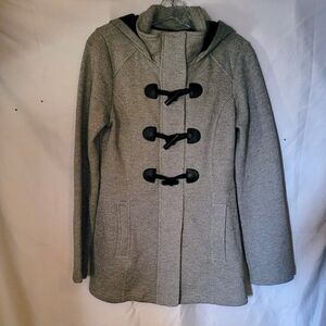 SEBBY.. Chic Women's Gray Toggle Trench Coat (62)